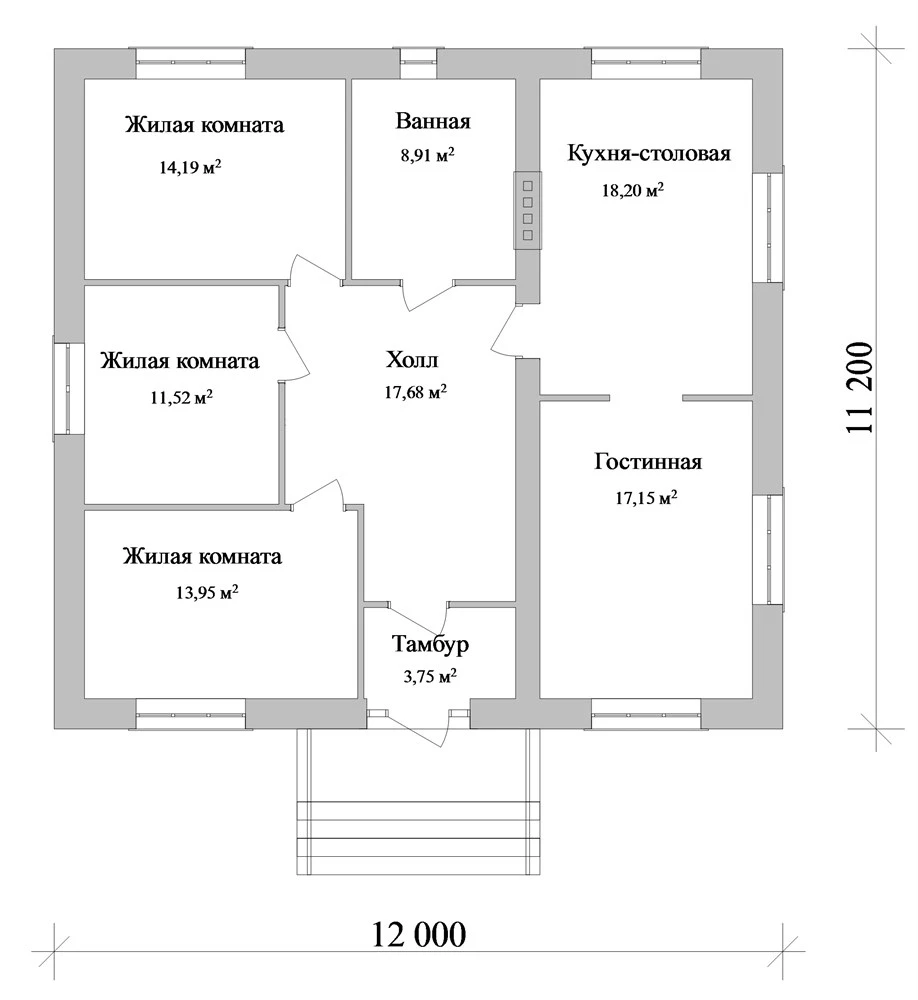 Изображение проекта B-091 из каталога, 2